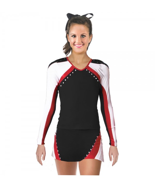 Cheerleading All Star Kostüm 9as01 Schwarz  Weiß...